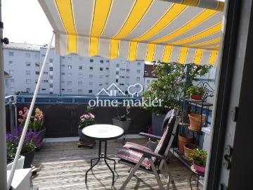 Provisionsfrei! Charmante 2 Zimmer Wohnung mit Dachterrasse Westausrichtung