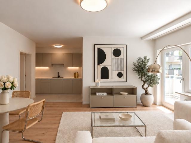 Provisionsfrei & Erstbezug: Frisch sanierte 3 Zimmer Wohnung mit Südbalkon nahe Schlosspark