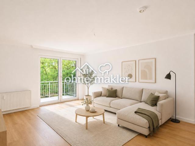 provisionsfrei: Erstbezug nach Modernisierung | 2 Zimmer, Balkon, Aufzug, Küche