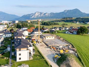 Bezug Sommer 2026 Keine Provision 3 Zi. Wohnung mit großem Sonnenbalkon in Mondsee BAURECHTOBJEKT