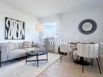 Provisionsfrei: Frisch modernisierte 2 Zimmer Wohnung mit Balkon und traumhaftem Ausblick
