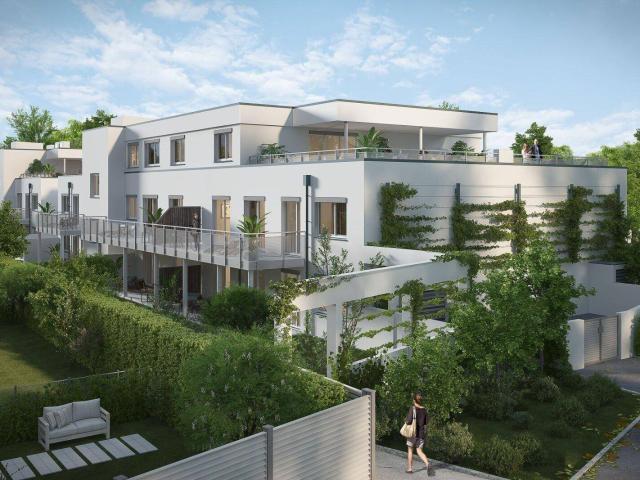 Provisionsfrei für den Käufer! Die Donau vor der Tür – Urlaubstimmung und üppiges Grün in der Fischerzeile, elegante Eigentumswohnungen mit Gärten, Terrassen und Balkone! Garagenplatz inklusive! Schlüsselfertig!
