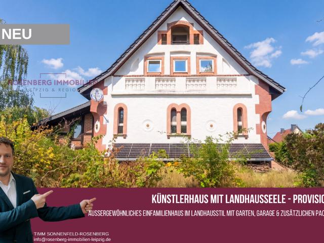 Provisionsfrei für Käufer* Landhaus mit Charakter, Garten, Garage & Pachtfläche in Borna Eula