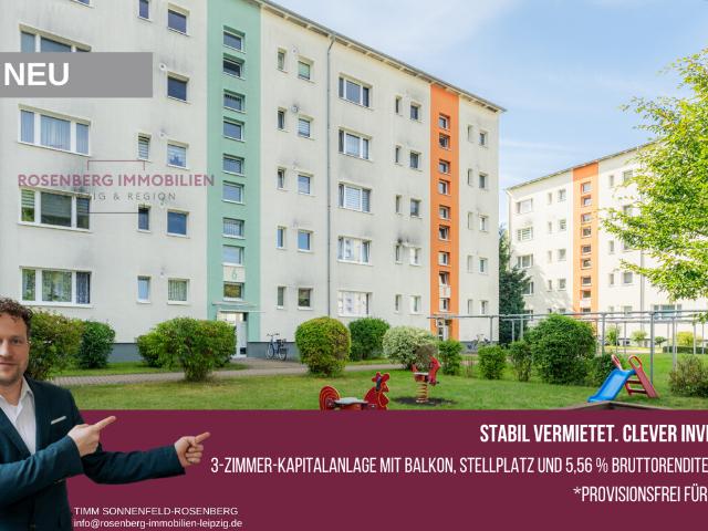 Provisionsfrei für Käufer* 3 Zimmer Kapitalanlage mit 5,56 % Bruttorendite in Borna