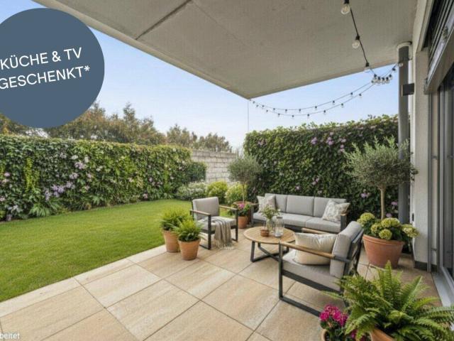 PROVISIONSFREI! Großzügige 2 Zimmer Wohnung mit traumhaftem Garten | Viel Privatsphäre | Bezugsfertig