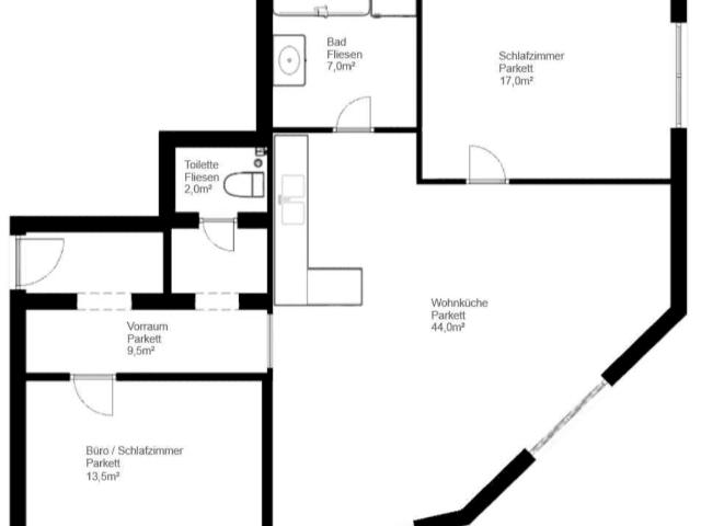 Provisionsfrei: Helle 3 Zimmer Wohnung in ruhiger Lage
