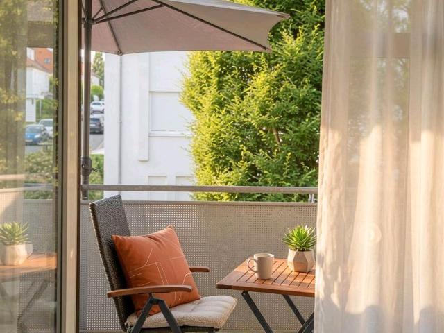 Provisionsfrei: Helle 3 Zimmer Wohnung, West Loggia, Carport