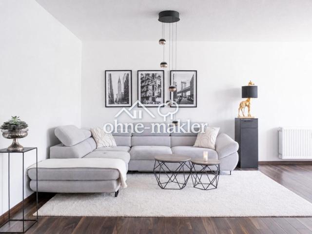 Provisionsfrei: helle, großzügige 3,5 Zimmer Wohnung mit Wintergarten, Westterrasse & Garage