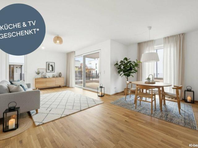 PROVISIONSFREI! Hochwertig konzipierte 3 Zimmer Wohnung mit Garten | Offene Wohnküche, Schrankraum | Tiefgarage