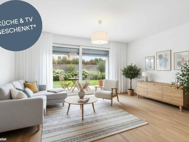 PROVISIONSFREI! Ideal geplante 2 Zimmer Gartenwohnung | Abstellraum, Privatsphäre | Anlegerobjekt