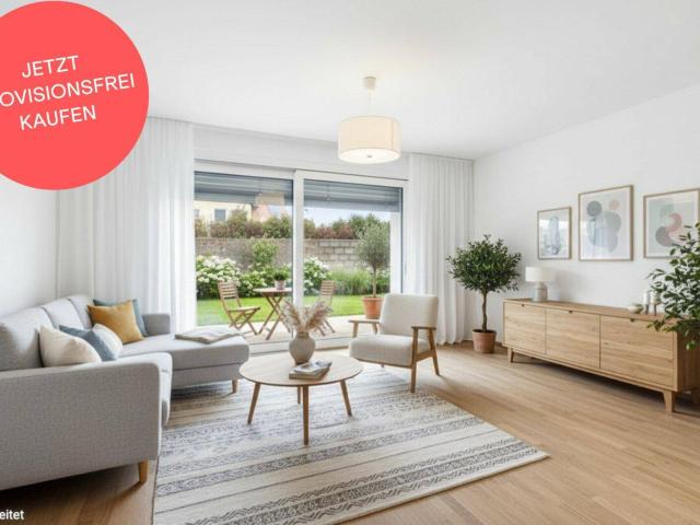 PROVISIONSFREI! Ideal geplante 2 Zimmer Gartenwohnung | Abstellraum, Privatsphäre | Bezugsfertig