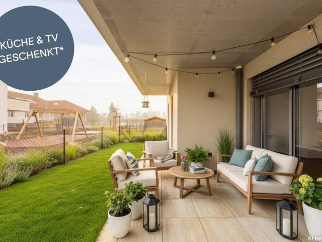 PROVISIONSFREI! Ideal geschnittene 3 Zimmer Wohlfühlwohnung mit Garten | Bezugsfertig