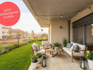 PROVISIONSFREI! Ideal geschnittene 3 Zimmer Wohlfühlwohnung mit Garten | Sofort vermietbar