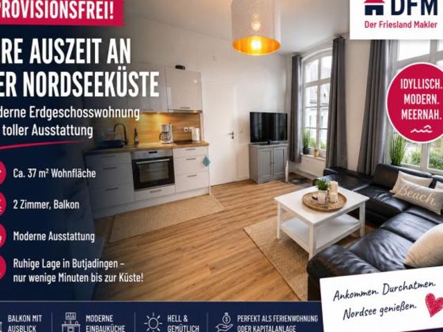 PROVISIONSFREI: Ihre Auszeit an der Nordseeküste moderne Erdgeschosswohnung mit toller Ausstattung