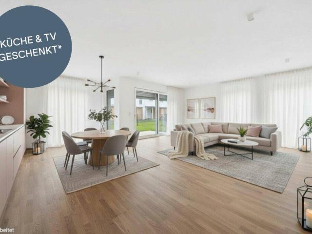 PROVISIONSFREI! Lichtdurchflutete 3 Zimmer Gartenwohnung | Loggia, Terrasse & Garten | Schrank und Abstellraum