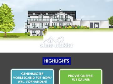 PROVISIONSFREI | Rarität in Landshut Achdorf: Grundstück mit Bauvorbescheid ca. 450 m² Wfl