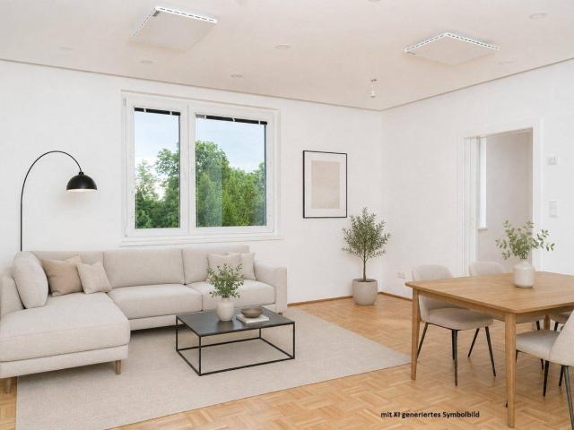 PROVISIONSFREI: Ruhe, Grünblick & moderner Wohnkomfort – generalsanierte 2 Zimmer Wohnung
