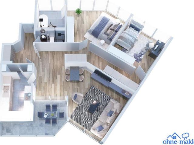 PROVISIONSFREI! Sanierte 3 Zi. Wohnung! 101m²! Bezugsfrei!
