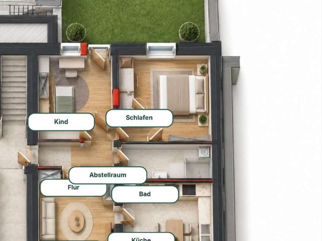 Provisionsfrei: Sanierte 3 Zimmer Eigentumswohnung, 66,1 m², Wärmepumpe in Wuppertal