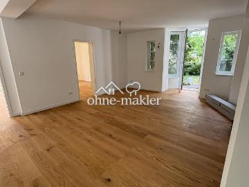 Provisionsfrei: Sanierte 3 Zimmer Erdgeschosswohnung mit Terasse und Gartenanteil