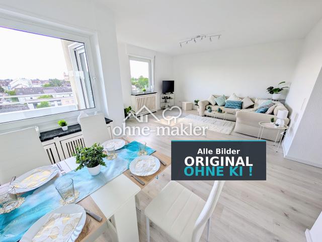 PROVISIONSFREI sofort einziehen Helle 3 Zimmerwohnung mit Blick zur Pfalz, komplett renoviert