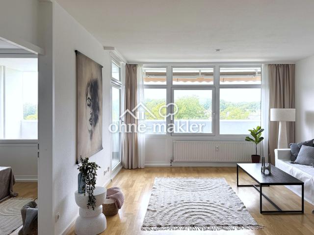PROVISIONSFREI* Stilvoll modernisierte 2 Zimmer Wohnung mit traumhaftem Blick & großem Sonnenbalkon