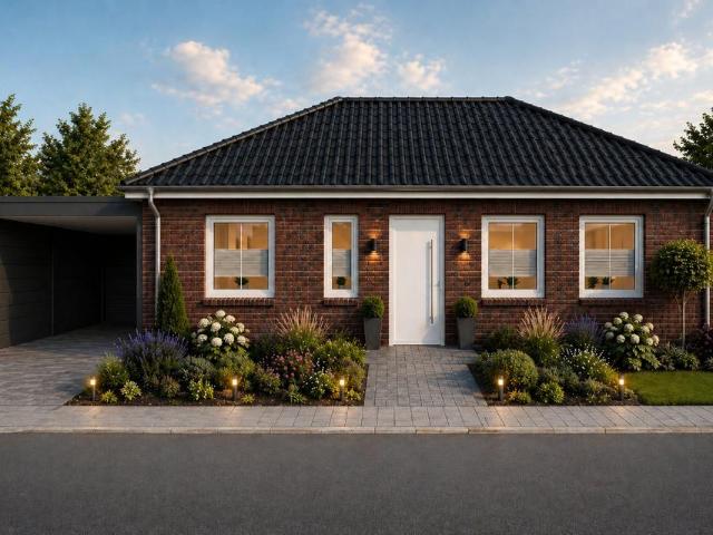 Provisionsfreier Neubau Bungalow inkl. Grundstück, PV Anlage.