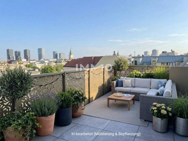 Provisionsfreier Neubau Erstbezug – Exklusive Dachgeschoßwohnung mit außergewöhnlichen Terrassenflächen