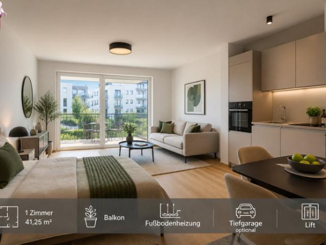 Provisionsfreier neubauerstbezug | stilvolles city apartment in grüner lage der donaustadt+ grundbuchgebühren befreiung!