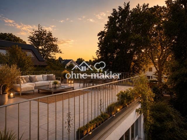 Provisionsfreier Erstbezug 2 Zimmer mit Dachterrasse in Neubiberg