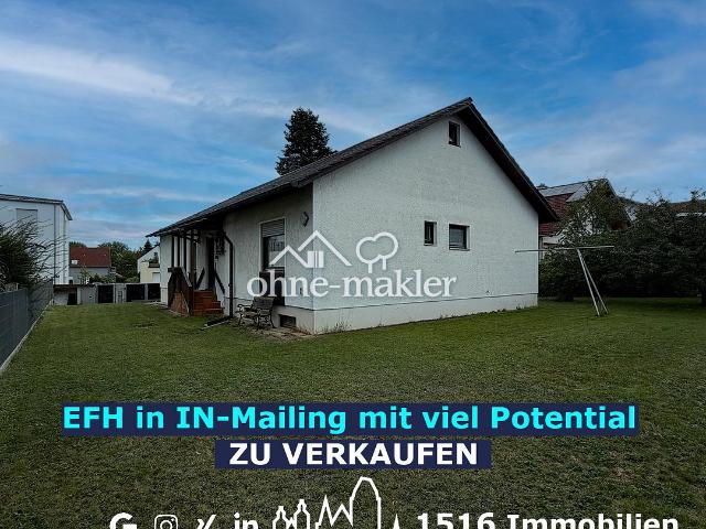 Provisionsfreies Einfamilienhaus auf großzügigem Grundstück – viel Potenzial in Ingolstadt Mailing