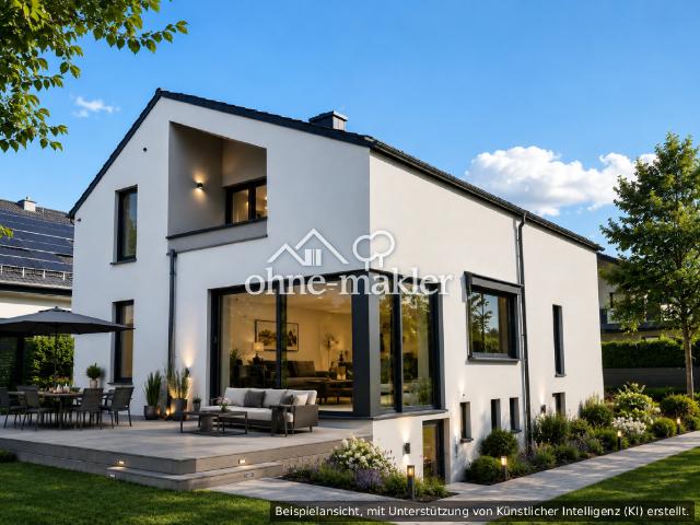 Provisionsfreies KFW55 Ausbauhaus: Architekten 2FH trifft auf 750m² Natur mit Gestaltungsmöglichkeit