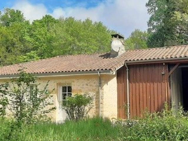 Proche Bazas Maison en pierre 2 chambres garage Giro. 84m² Uzeste