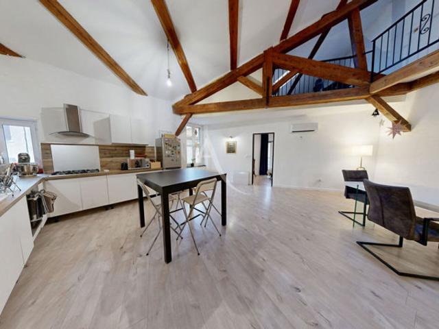 Proche Narbonne à 10 min, Appartement type loft 129m² 2 Chambres+ 1 bureau