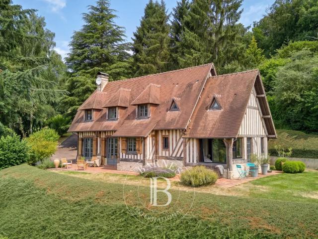 Proche Pont l'Evêque Maison normande 4 chambres vue panor. 120m² Pierrefitte en Auge