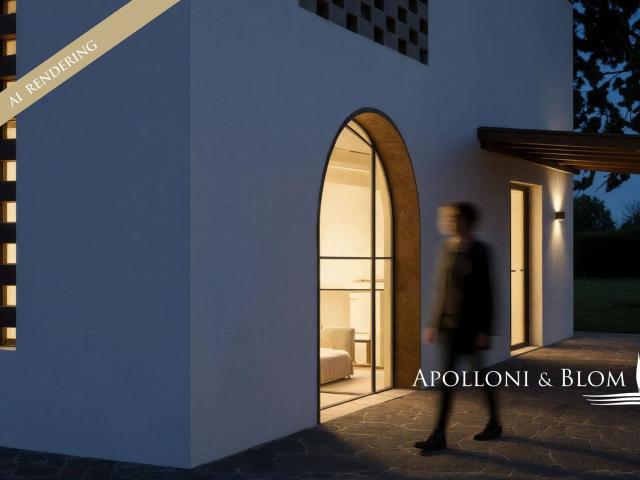 Progetto per casale panoramico con uliveto, Certaldo – Tosca. 140m² Certaldo