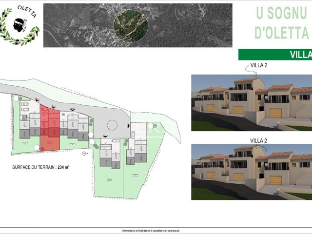 Programme U Sognu d'Oletta Maison T3 avec garage 81m² Oletta