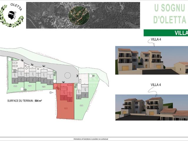 Programme U Sognu d'Oletta Maison T4 avec garage 138m² Oletta