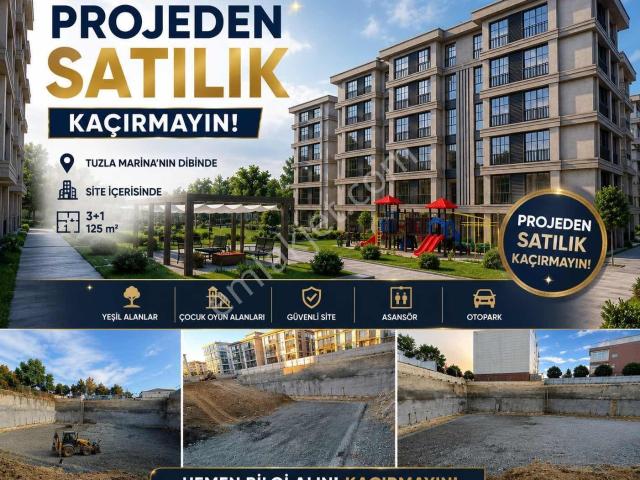 Projeden Kampayalı Tuzla Marina Da Site İçinde 3+1 130m2 Arakat