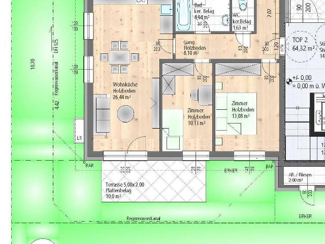 Projekt Ferdinand: Ihr Gartenidyll – 3 Zimmer Gartenwohnung mit ca. 108 m² Eigengarten  sonniger Terrasse 10 m² – Provisionsfrei – Direkt vom Bauträger