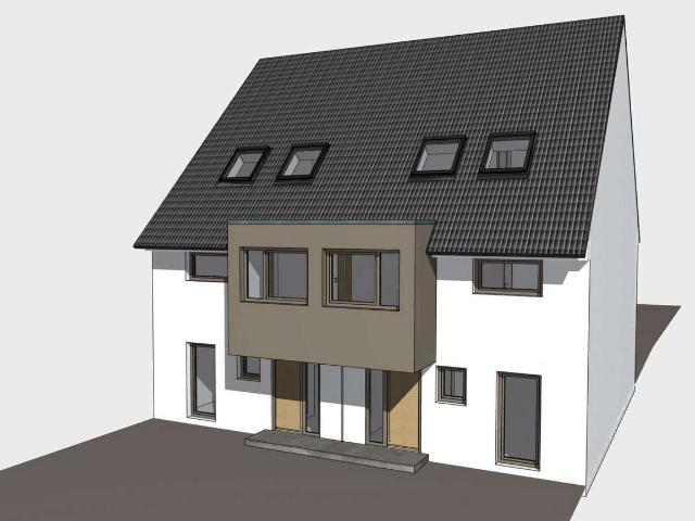 Projektierter Neubau: Moderne Doppelhaushälfte / Wiesental