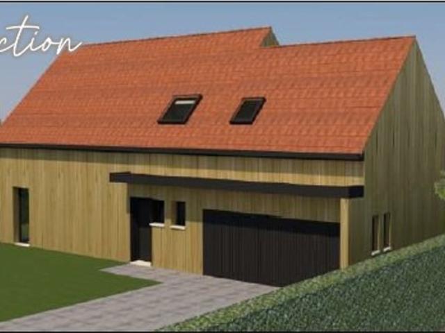 Projet construction maison neuve bardage bois 120m²