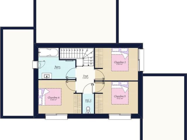 Projet de construction d'une maison neuve de 119.55 m² avec terrain à POUILLE LES COTEAUX 44