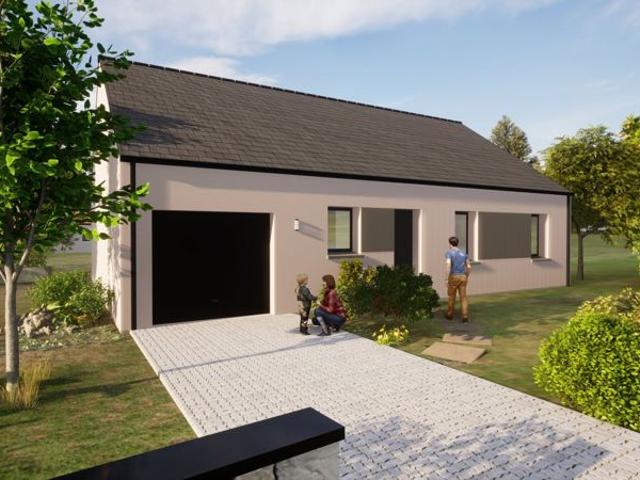Projet de construction d'une maison neuve de 87.87 m² avec terrain à LA MEILLERAYE DE BRETAGNE 44