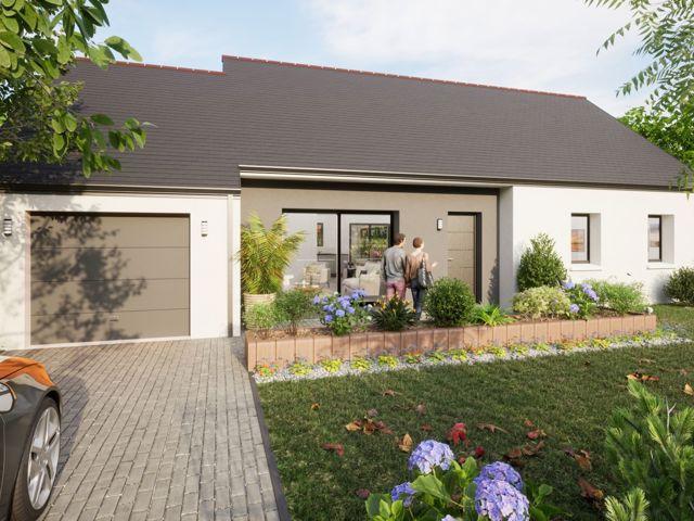 Projet de construction d'une maison neuve de 94.48 m² avec terrain à MESANGER 44