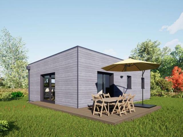 Projet de construction d'une maison bois de 70 m² avec terrain à LUE EN BAUGEOIS 49