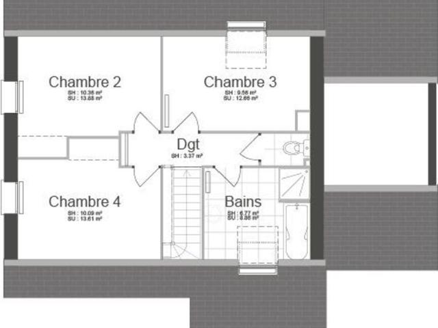 Projet de construction d'une maison 100 m² avec terrain à GRANDCAMP MAISY 14
