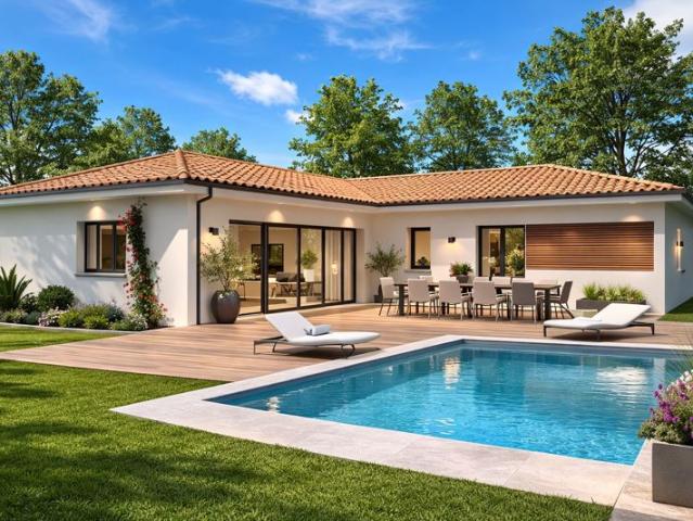 Projet de construction d'une maison 100 m² avec terrain à SEMENS 33