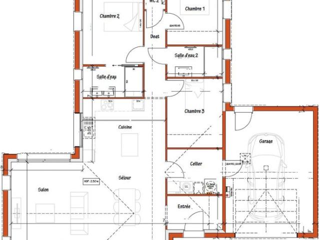 Projet de construction d'une maison 105 m² avec terrain à LANDEVIEILLE 85