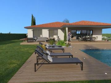 Projet de construction d'une maison 110 m² avec terrain à DAGNEUX 01